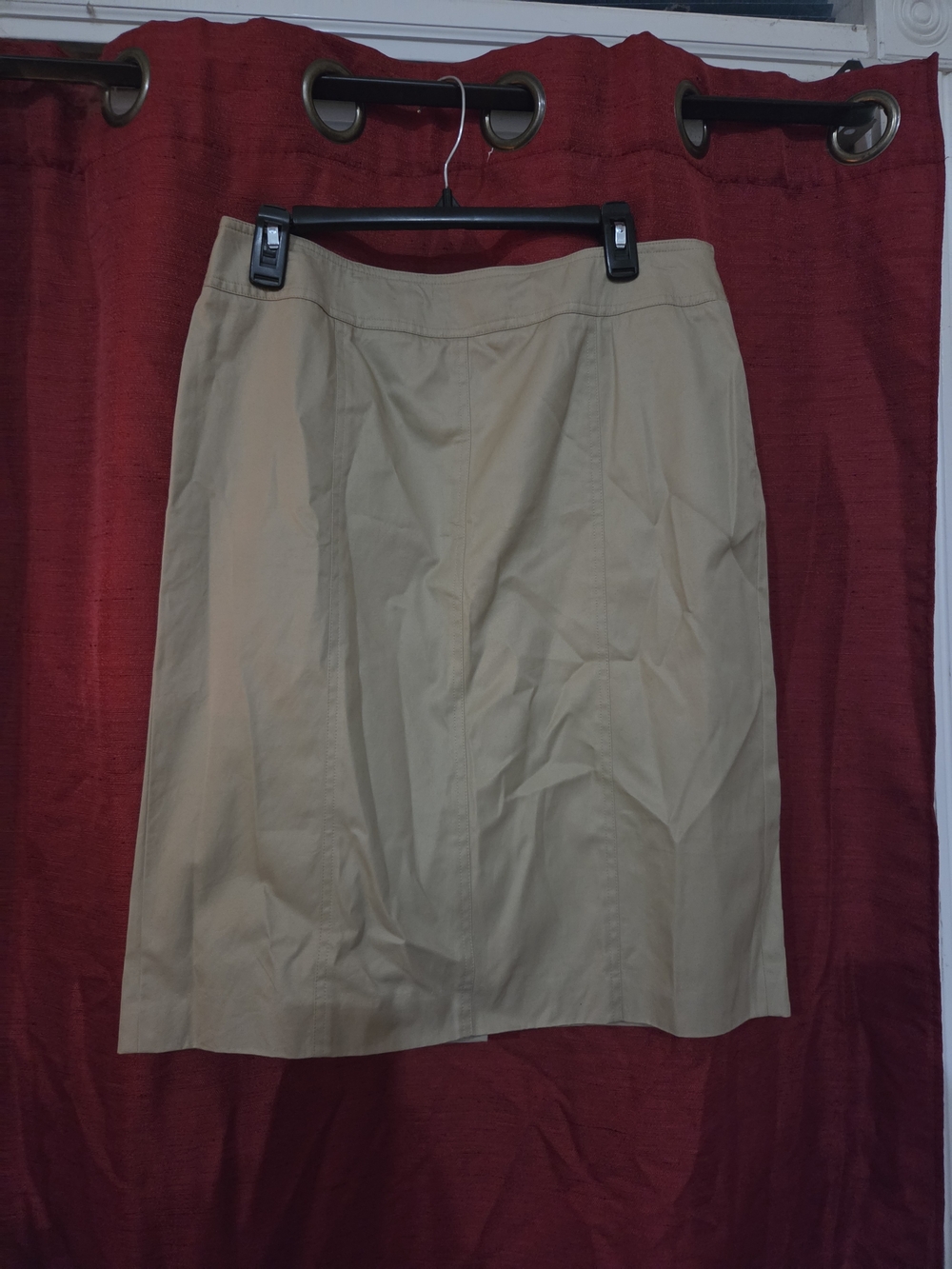Talbots Tan Midi Skirt